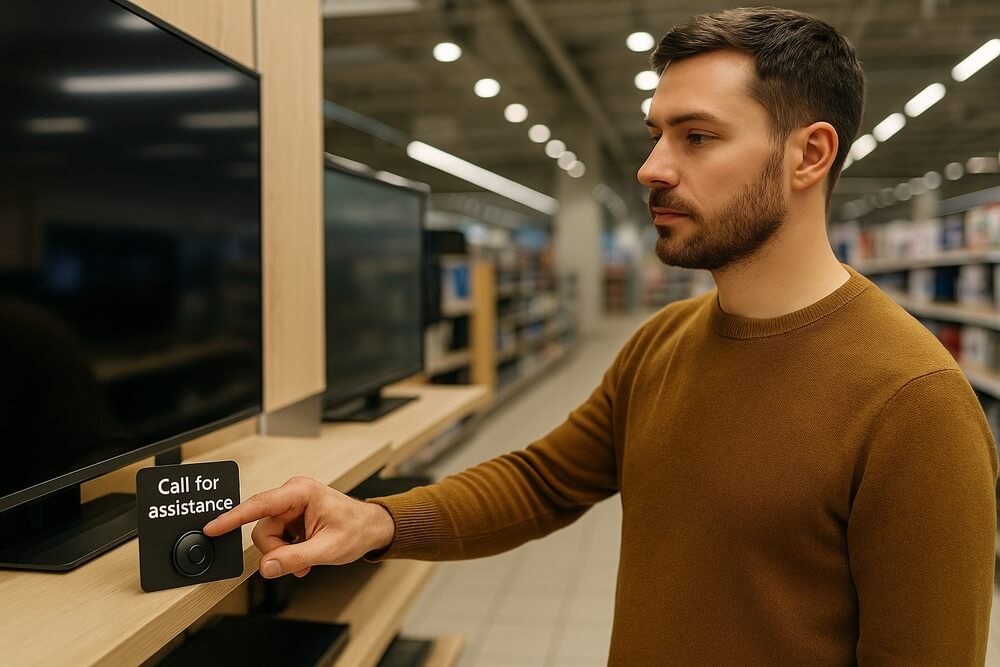 system przyzywowy w sklepie